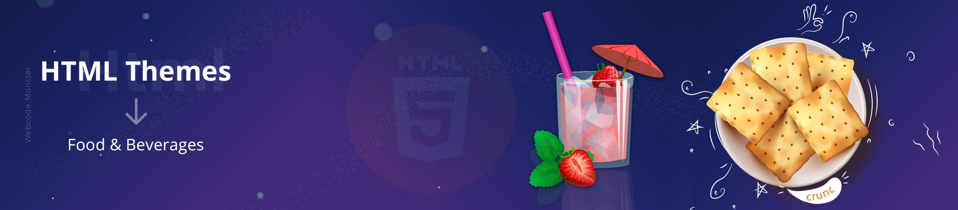 Food & Beverages HTML Website Templates - Webcodemonster