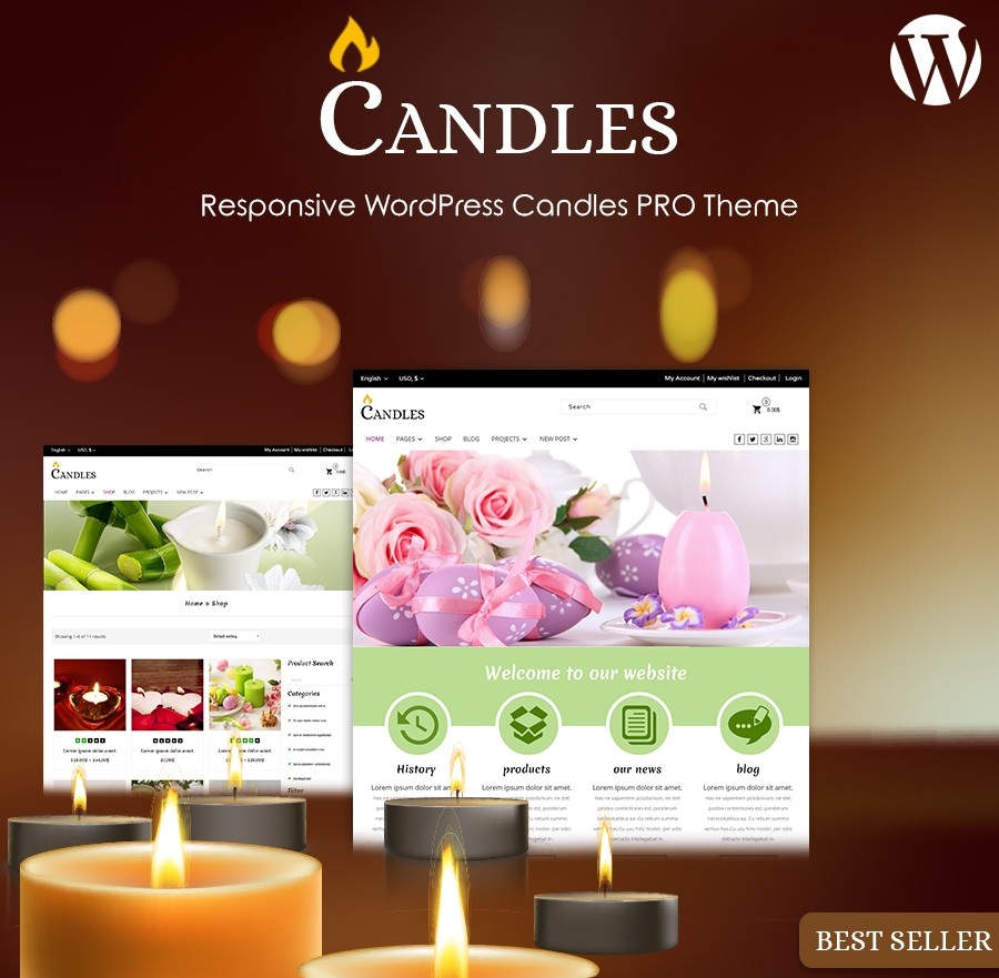 Candle Website Template