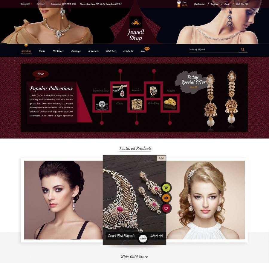 Jewelry WordPress Themes, No Encryption, 100% Open Source - Free Support