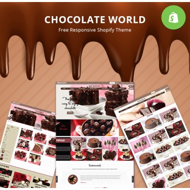 Chocolate World - Food & Beverages SHOPIFY TEMPLATE