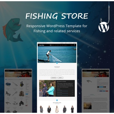 Fishing Website Template - WordPress Theme