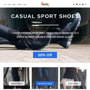 Footwear Website Templates