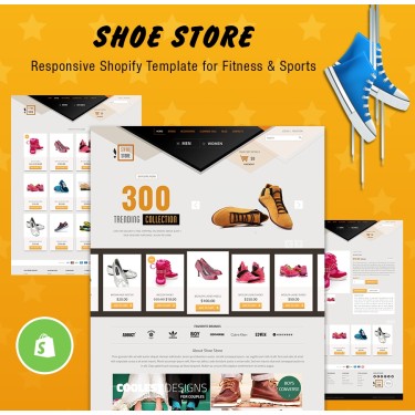 Trendy Shoes - Fitness & Sports SHOPIFY TEMPLATE