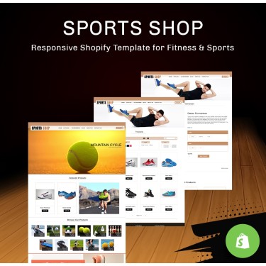 Sports Wear & Accessories - Fitness & Sports SHOPIFY TEMPLATE