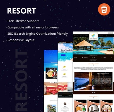 Holiday Vacation Resort HTML Website Template