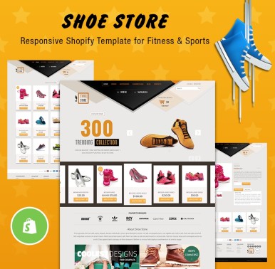 Trendy Shoes - Fitness & Sports SHOPIFY TEMPLATE