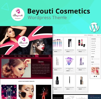 Cosmetics Beauty Shop WordPress Theme