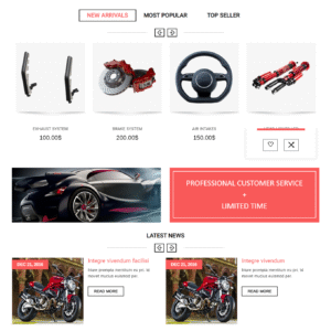 Auto Parts - Automotive WORDPRESS TEMPLATE