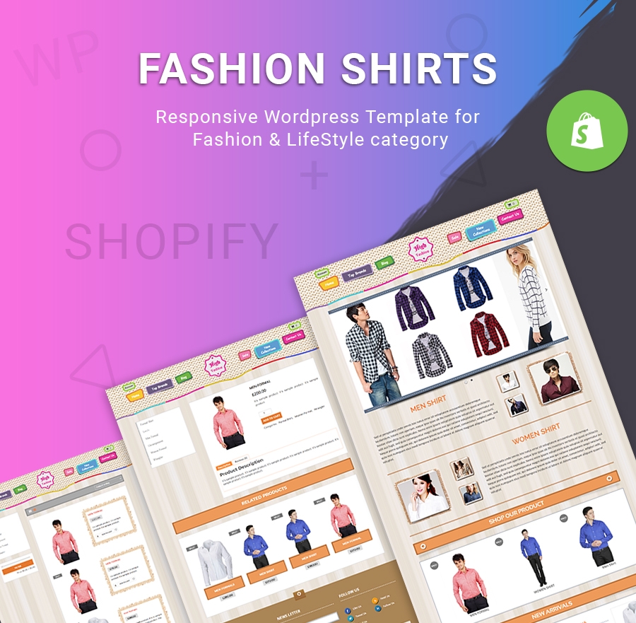 Fashion Shirts - Fashion & LifeStyle SHOPIFY TEMPLATE-0