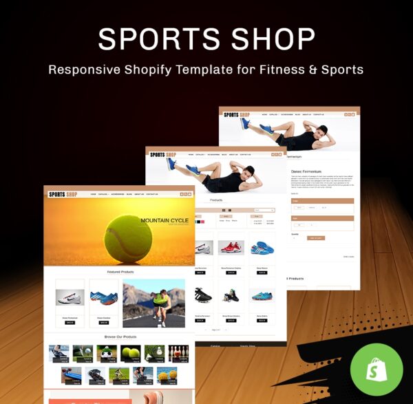 Sports Wear & Accessories - Fitness & Sports SHOPIFY TEMPLATE-0
