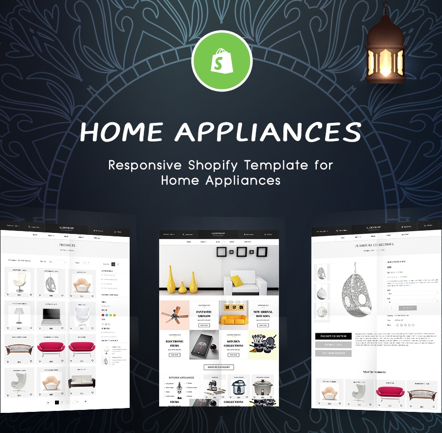 Home Appliances Shop Website Template - Shopify Theme-0