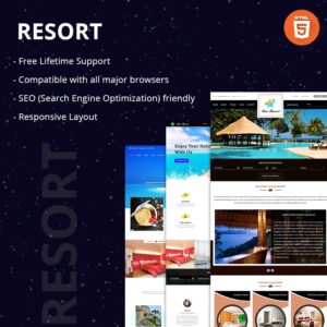 Holiday Vacation Resort HTML Website Template-0