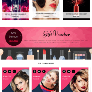 Cosmetics Beauty Shop WordPress Theme