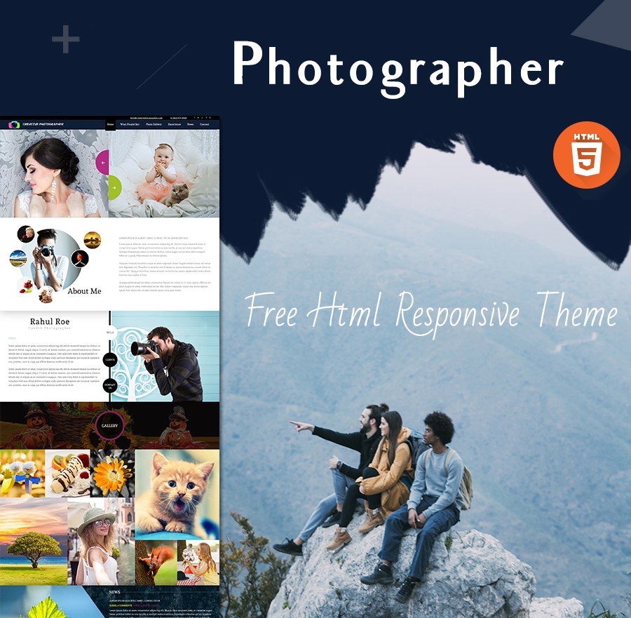 Creative Photographer HTML Theme -0