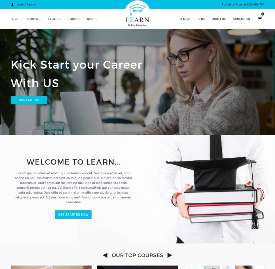 Online Courses WordPress Theme