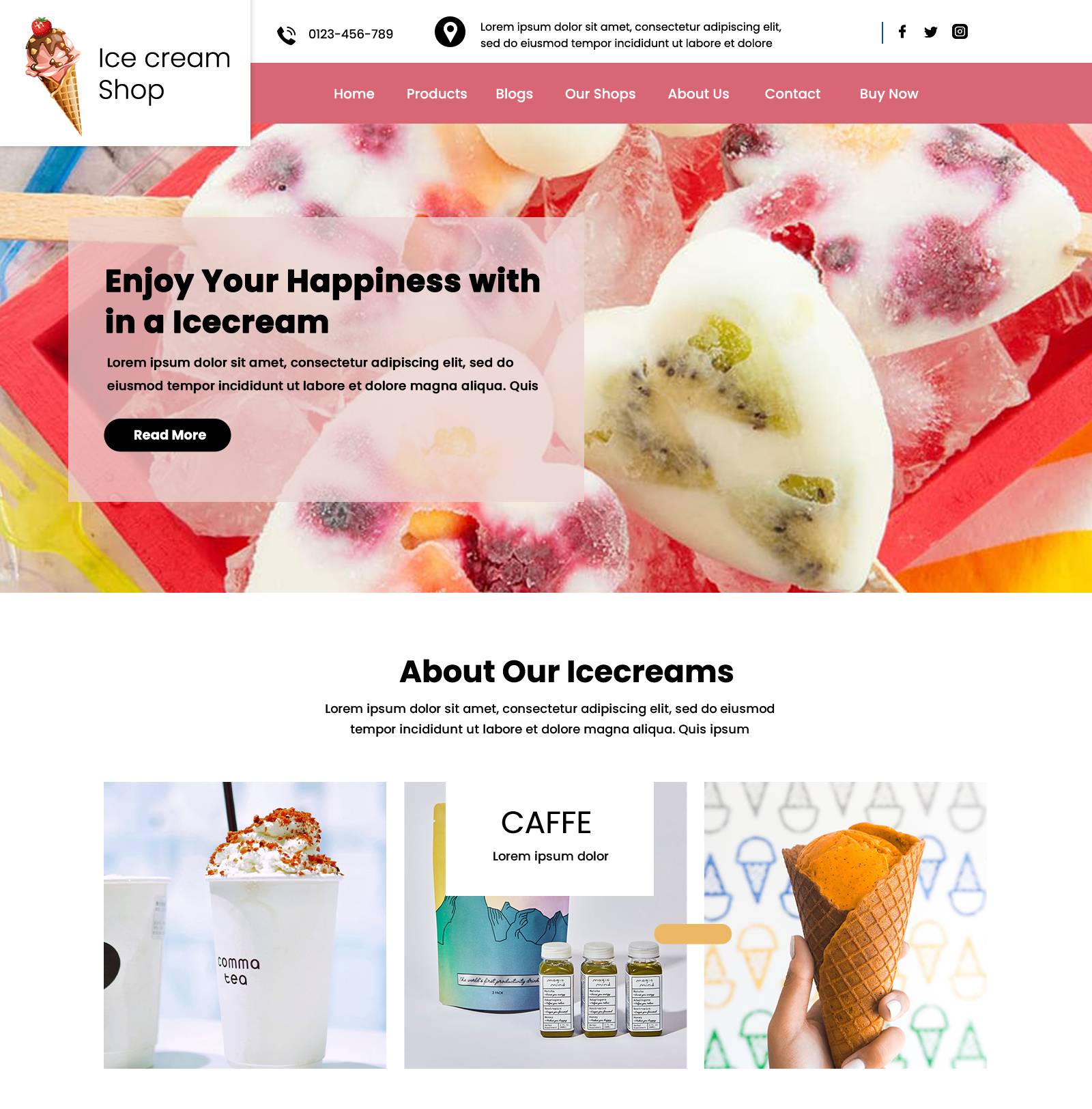 Icecream Shopify Theme
